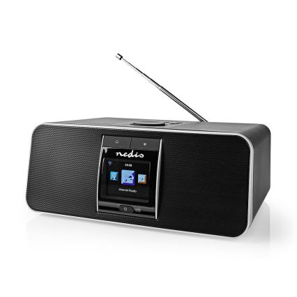 Nedis RDIN5005BK- Multifunctionele internetradio 42W / 230V Wi-Fi Bluetooth USB + RC