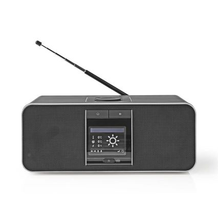 Nedis RDIN5005BK- Multifunctionele internetradio 42W / 230V Wi-Fi Bluetooth USB + RC