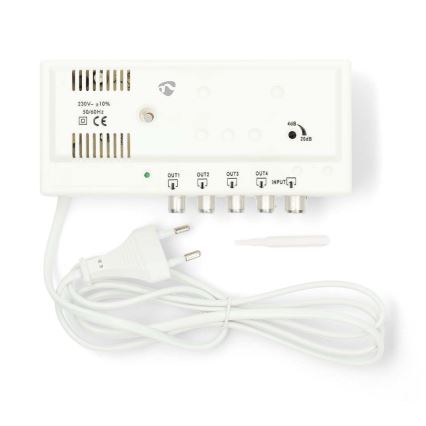 4-bands antenneversterker 230V