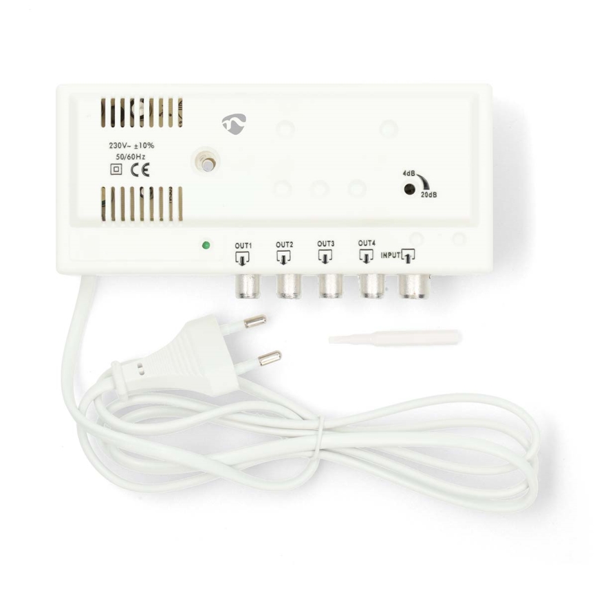 4-bands antenneversterker 230V