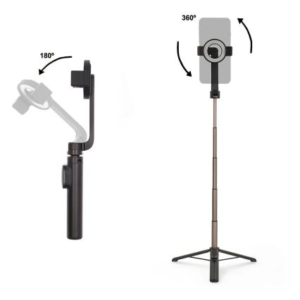 Magnetische opvouwbare selfiestick 2in1 met een standaard + afstandsbediening