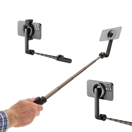 Perche selfie pliable magnétique 2 en 1 avec trépied + télécommande