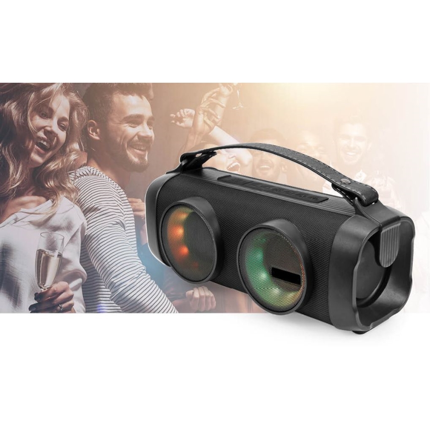 Enceinte rechargeable LED RGB 24W/3000 mAh IPX5