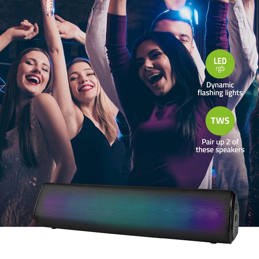 LED RGB Oplaadbare luidspreker 18W/1200 mAh