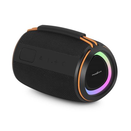 Haut-parleur rechargeable LED 40W/1200 mAh IPX4 noir