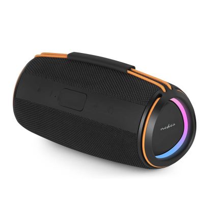 Enceinte LED rechargeable 60W/2000 mAh IPX4 noire