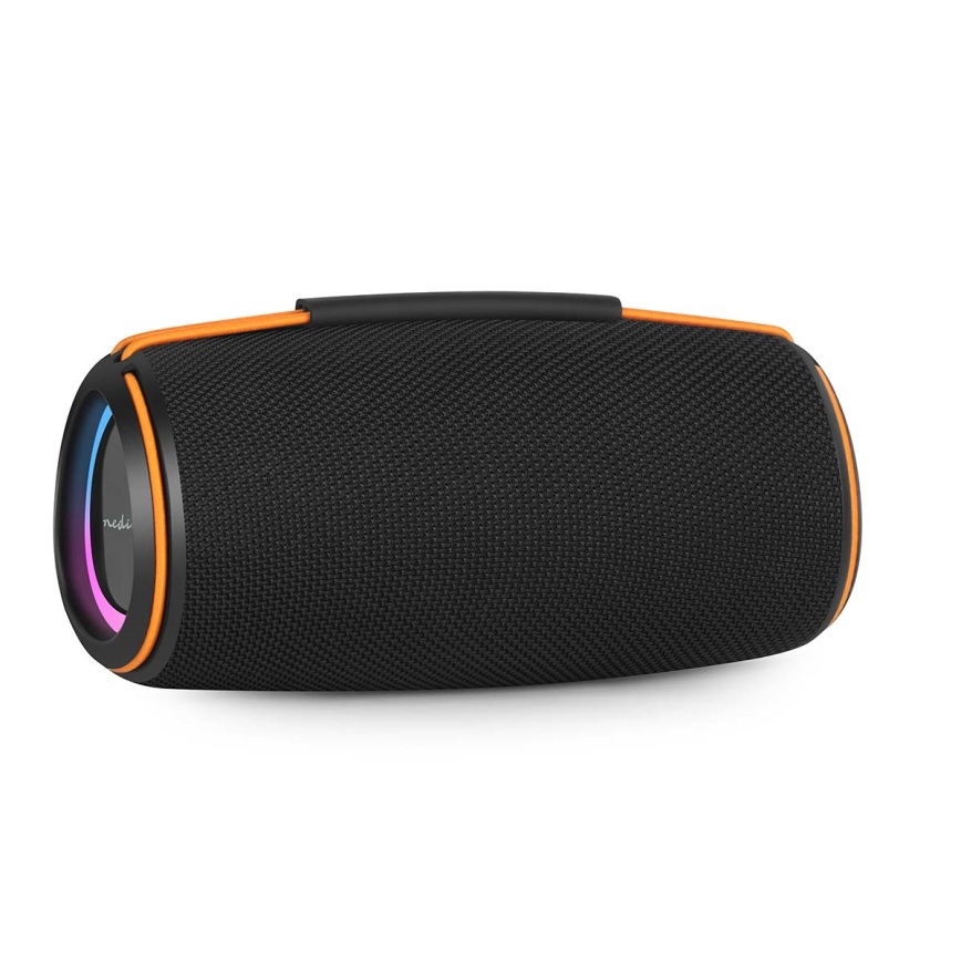 Enceinte LED rechargeable 60W/2000 mAh IPX4 noire