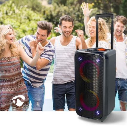 LED RGB Oplaadbare speaker 240W/4000 mAh + afstandsbediening
