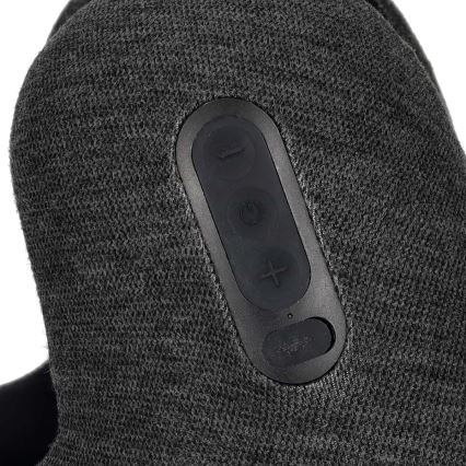 Reiskussen met ingebouwde draadloze oordopjes 400 mAh grijs