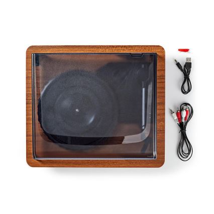 Gramophone avec connexion Bluetooth 9W + protection poussière