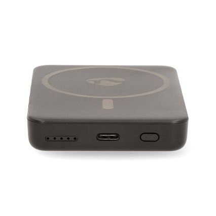 Batterie portative 2en1 magnétique avec charge sans fil MagSafe 5000 mAh noir
