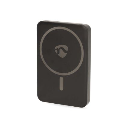 Batterie portative 2en1 magnétique avec charge sans fil MagSafe 5000 mAh noir