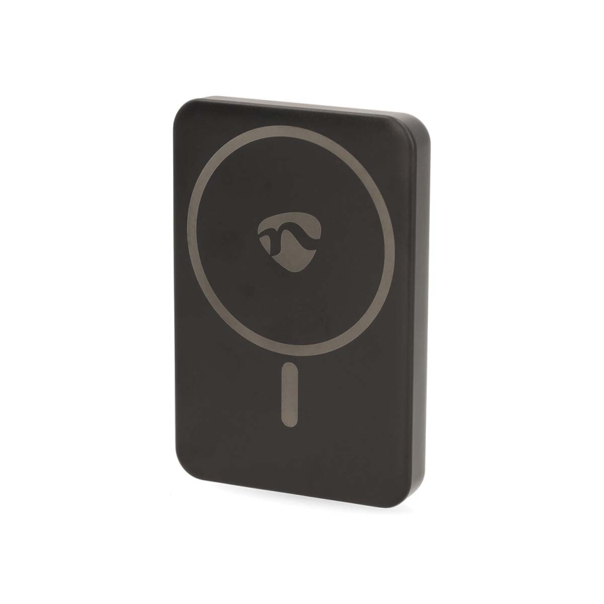 Batterie portative 2en1 magnétique avec charge sans fil MagSafe 5000 mAh noir