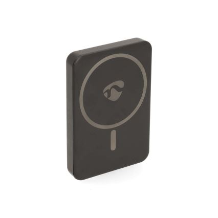 Batterie portative 2en1 magnétique avec charge sans fil MagSafe 5000 mAh noir