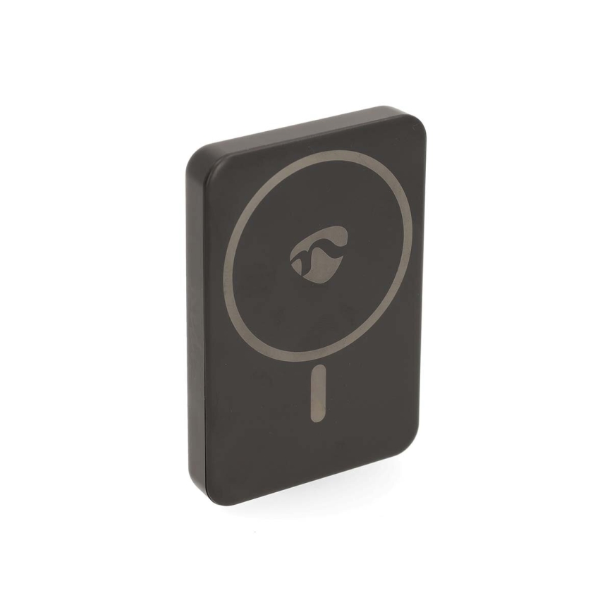 Batterie portative 2en1 magnétique avec charge sans fil MagSafe 5000 mAh noir