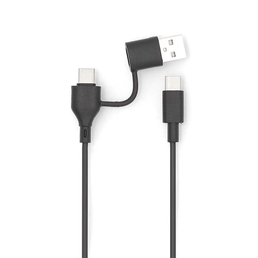 Batterie portative 2en1 magnétique avec charge sans fil MagSafe 5000 mAh noir