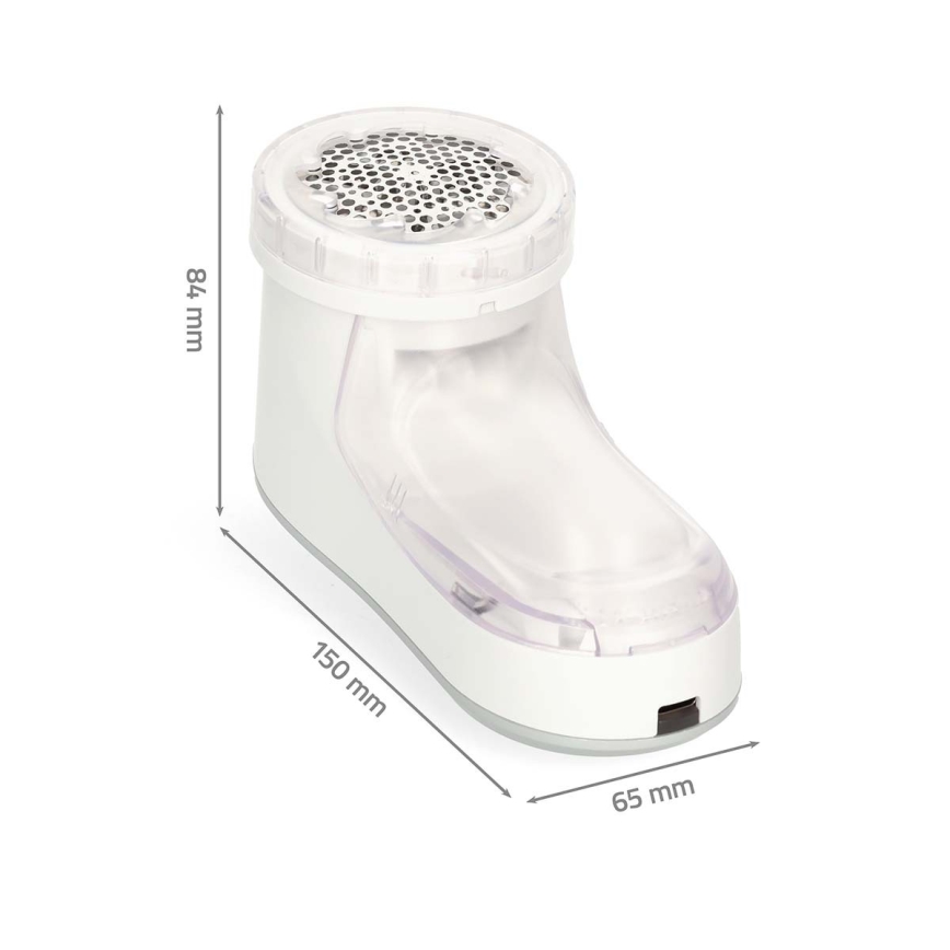 Oplaadbare pluizenverwijderaar 500 mAh, wit