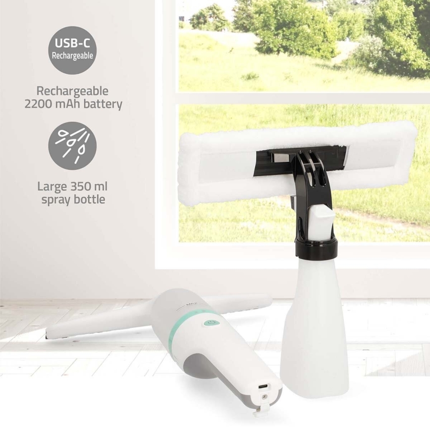 Aspirateur rechargeable pour fenêtres 12W/2200 mAh IPX4