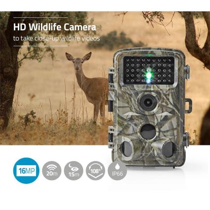 Cameraval met sensor 24MP Full HD 8xAA IP66