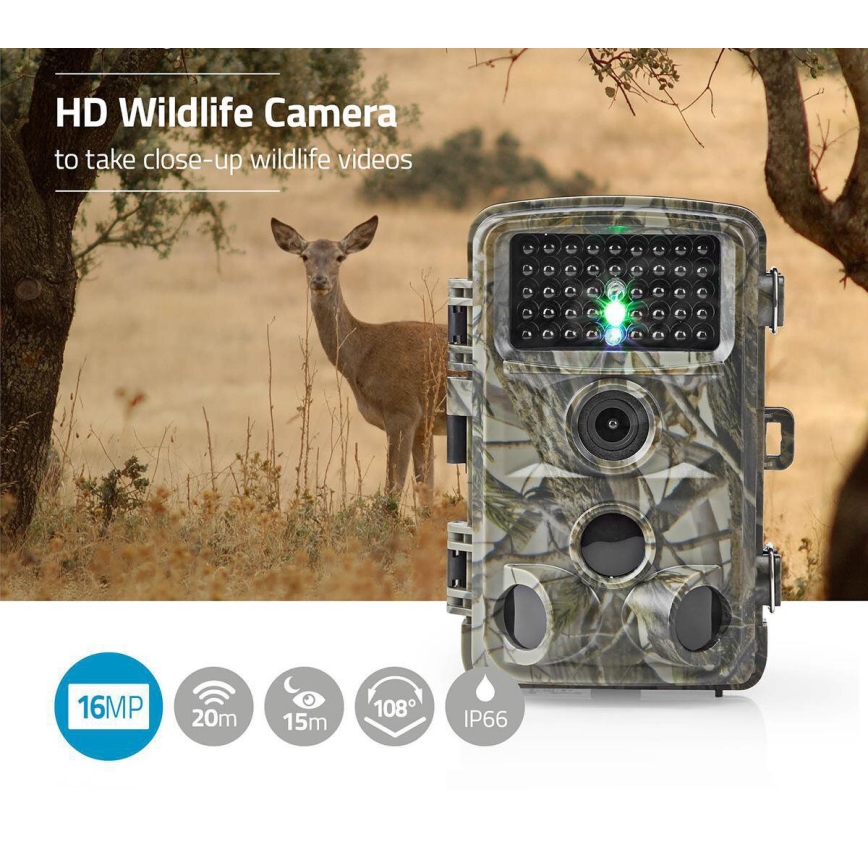 Cameraval met sensor 24MP Full HD 8xAA IP66