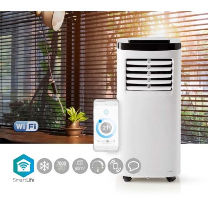 Slimme Mobiele Airco 3in1 792W/230V Wi-Fi 7000 BTU + afstandsbediening