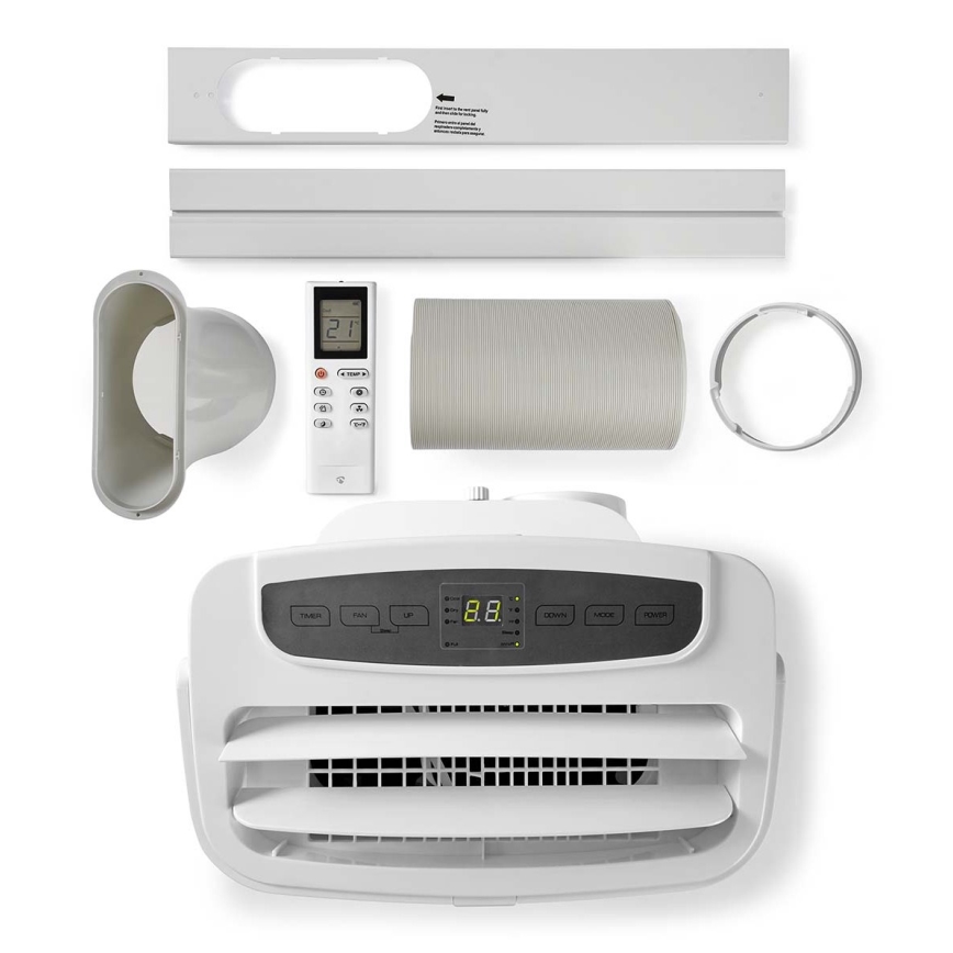 Climatiseur mobile connecté 3en1 avec tous les accessoires 1010 W/230V 9000 BTU Wi-Fi + télécommande