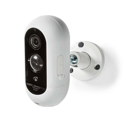 Nedis WIFICBO30WT - Slimme Oplaadbare Camera voor Buiten met PIR sensor 1080p 5V/5200mAh Wi-Fi IP65