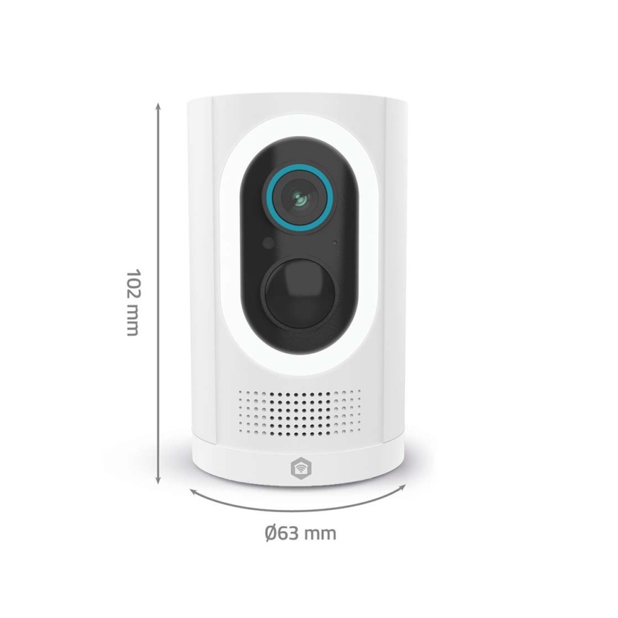 Caméra connectée 3 MP (1296p) — Full HD, batterie 6700 mAh, Wi‑Fi, compatible Tuya, IP65