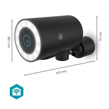 Slimme buitencamera SmartLife 5V 4K 8MP 3840x2160p IP65 Wi-Fi Tuya