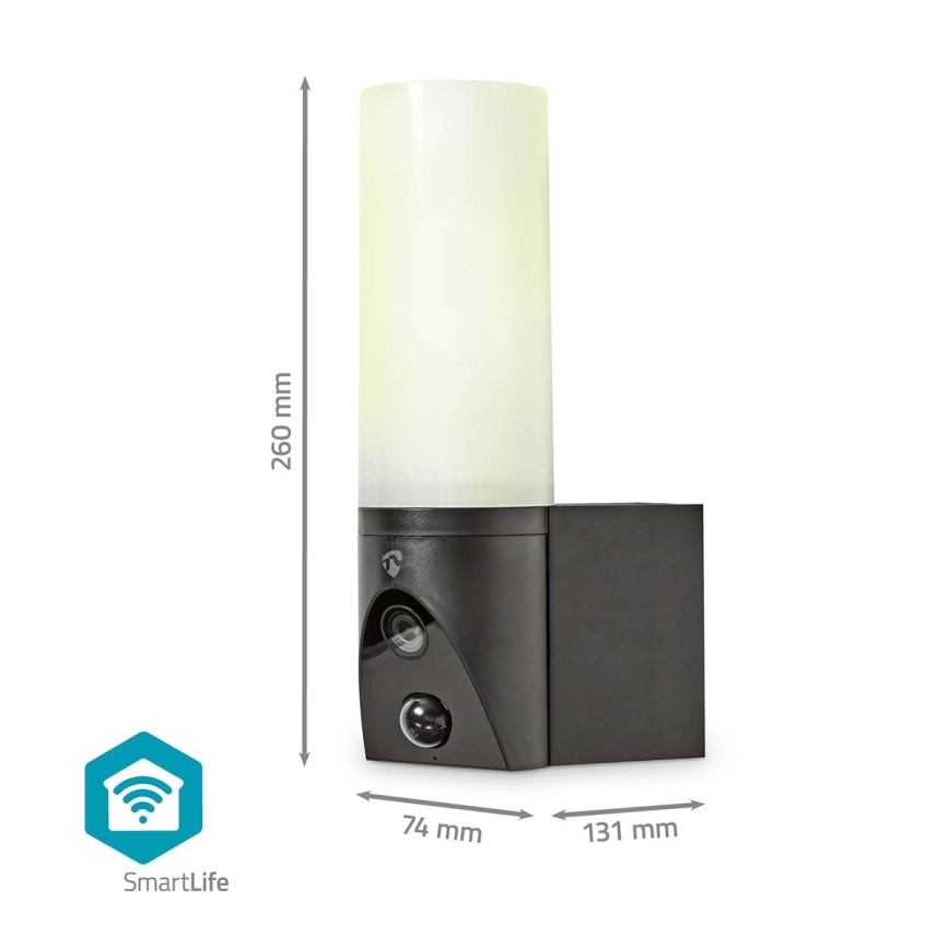 Caméra extérieure connectée SmartLife Full HD 1080p avec éclairage LED Wi-Fi Tuya IP65