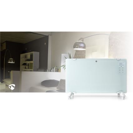 Elektrische directverwarmer/convectorkachel 2000W/230V Wi‑Fi IP24 thermostaat