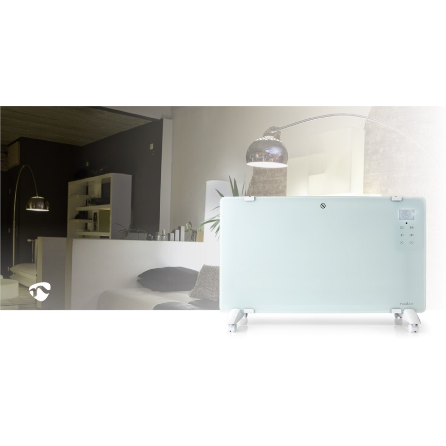 Elektrische directverwarmer/convectorkachel 2000W/230V Wi‑Fi IP24 thermostaat