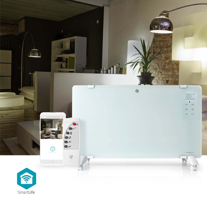 Elektrische directverwarmer/convectorkachel 2000W/230V Wi‑Fi IP24 thermostaat