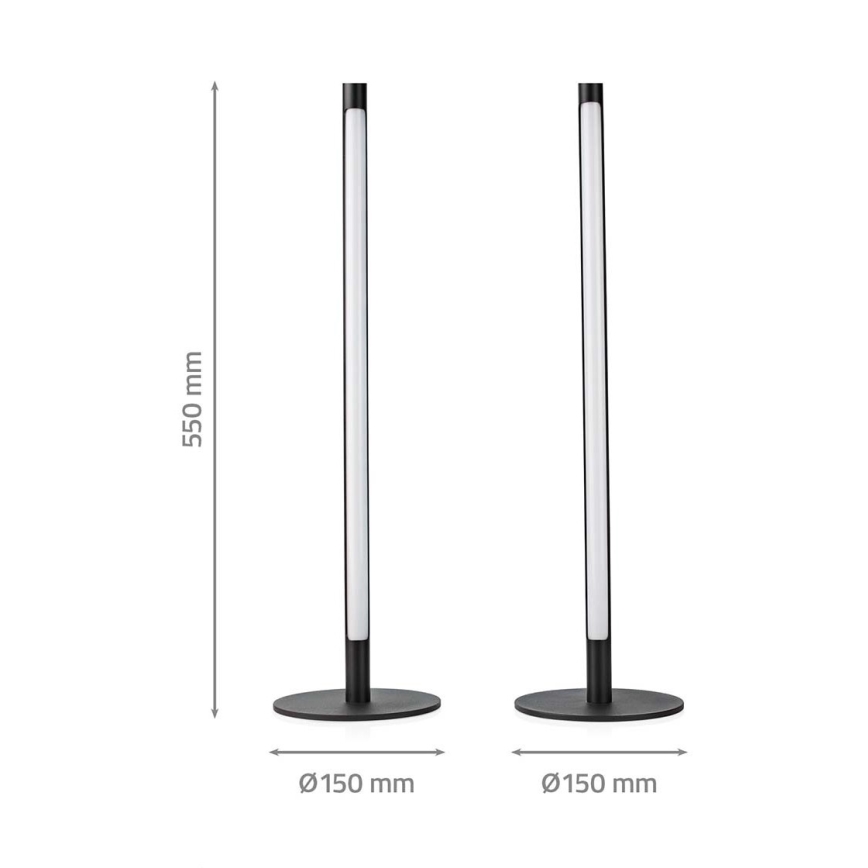 LOT 2x Lampe de table RGBIC à intensité variable SmartLife LED/36W/230V 55 cm 2700-6500K Wi-Fi Tuya + Télécommande
