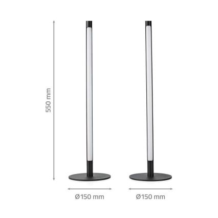 SET 2x LED RGBIC Dimbare tafellamp SmartLife LED/36W/230V 55 cm 2700-6500K Wi-Fi Tuya + afstandsbediening