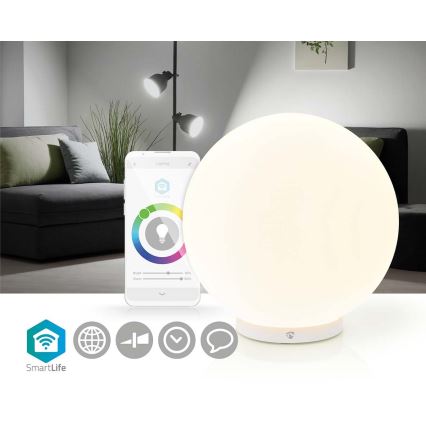 Dimbare LED RGBW Tafel Lamp SmartLife LED/5W/5V Wi-Fi 2700-6500K