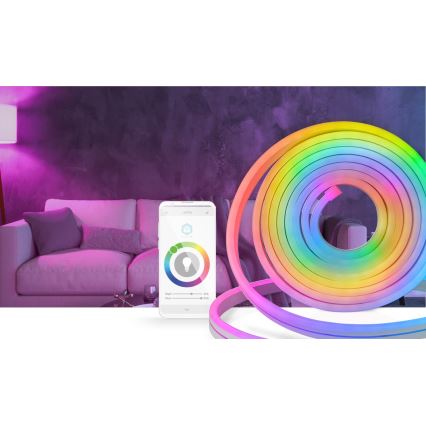 Bande LED RGB d'extérieur dimmable SmartLife 6m LED/32W/230V Wi-Fi IP65 + télécommande