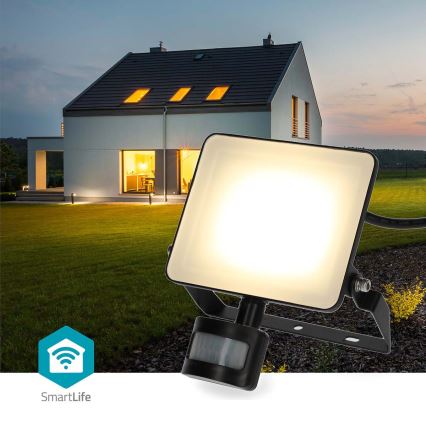 Dimbare LED-schijnwerper met bewegingssensor SmartLife LED/20W/230V 3000-6500K IP44 Wi-Fi