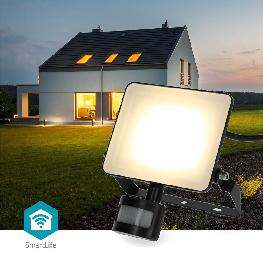 Dimbare LED-schijnwerper met bewegingssensor SmartLife LED/20W/230V 3000-6500K IP44 Wi-Fi