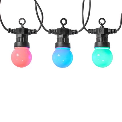 LED RGB Decoratieve Lichtketting voor Buiten 10xLED 12m IP65 Wi-Fi Tuya