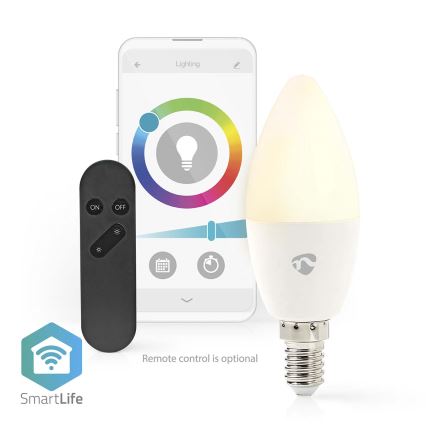 Dimbare LED RGB Lamp Smartlife E14/4,9W/230V Wi-Fi 2700-6500K