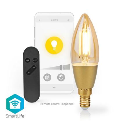 Ampoule à intensité variable LED Smartlife E14/4,9W/230V 1800-3000K Wi-Fi Tuya