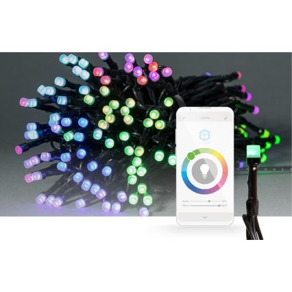 Guirlande LED RVB pour extérieur 84xLED/8 fonctions 13m IP65 Wi-Fi Tuya