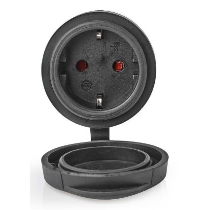 Prise connectée 3680W/230V/Schuko Type F/16A Wi-Fi IP44 noire