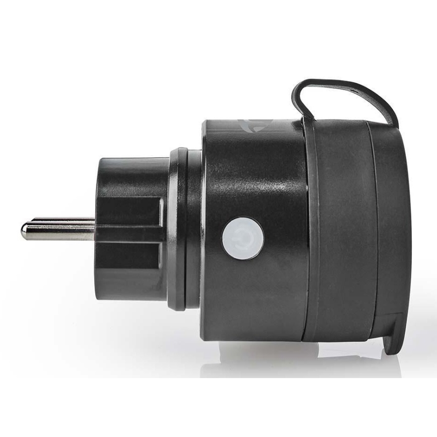 Prise connectée 3680W/230V/Schuko Type F/16A Wi-Fi IP44 noire