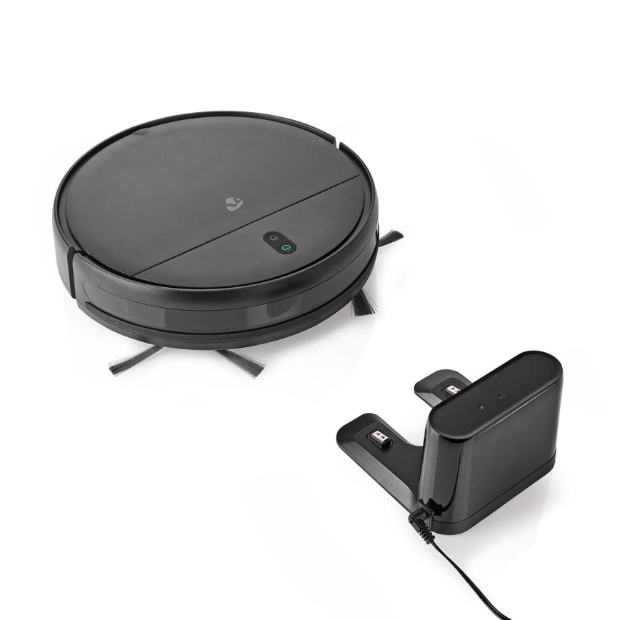 Slimme robotstofzuiger met dweilfunctie 28W/2500 mAh Wi-Fi zwart + afstandsbediening