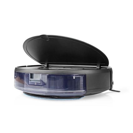 Slimme robotstofzuiger met dweilfunctie 28W/2500 mAh Wi-Fi zwart + afstandsbediening