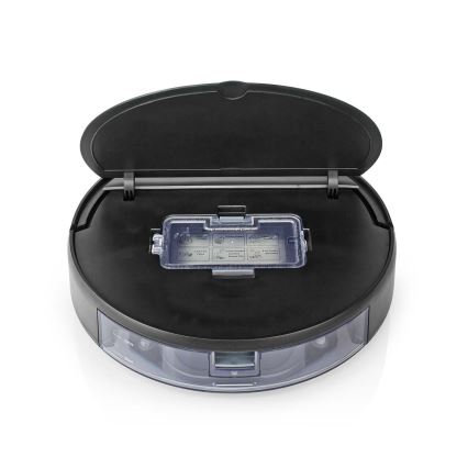 Slimme robotstofzuiger met dweilfunctie 28W/2500 mAh Wi-Fi zwart + afstandsbediening