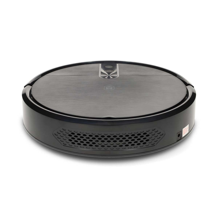 Aspirateur robot intelligent 2-en-1 (aspiration et lavage) SmartLife 2600 mAh Wi‑Fi compatible Tuya noir + télécommande
