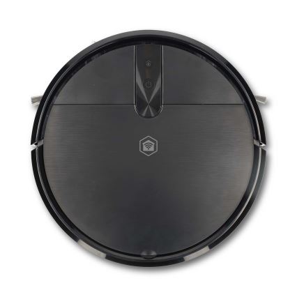 Aspirateur robot intelligent 2-en-1 (aspiration et lavage) SmartLife 2600 mAh Wi‑Fi compatible Tuya noir + télécommande